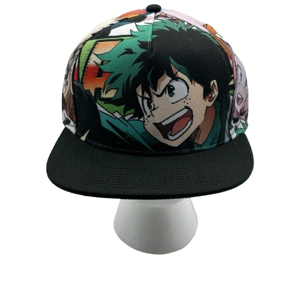 Bioworld My Hero Academia Characters Big Face All Over Print SnapBack Hat - Picture 1 of 7